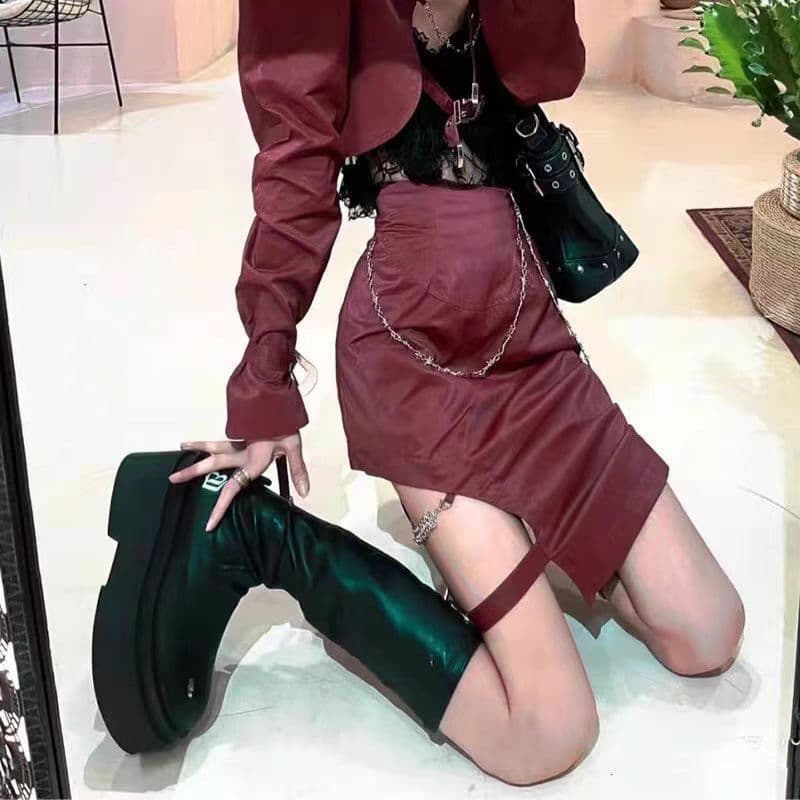 厚底　ブーツ ストレッチ美脚厚底ロングブーツ